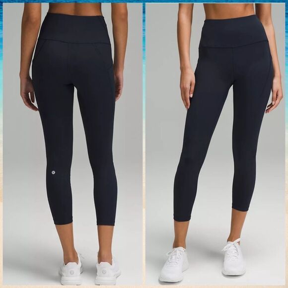 Lululemon Wunder Train High-Rise Tight with Pockets 25" True Navy size 2 NWT 💙 - Picture 2 of 5